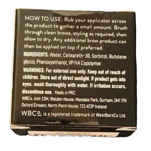 West Barn Co Gel Brows Eyebrow Styling Gel WBCo Soap Brow 0.17oz 5g - Picture 3 of 4
